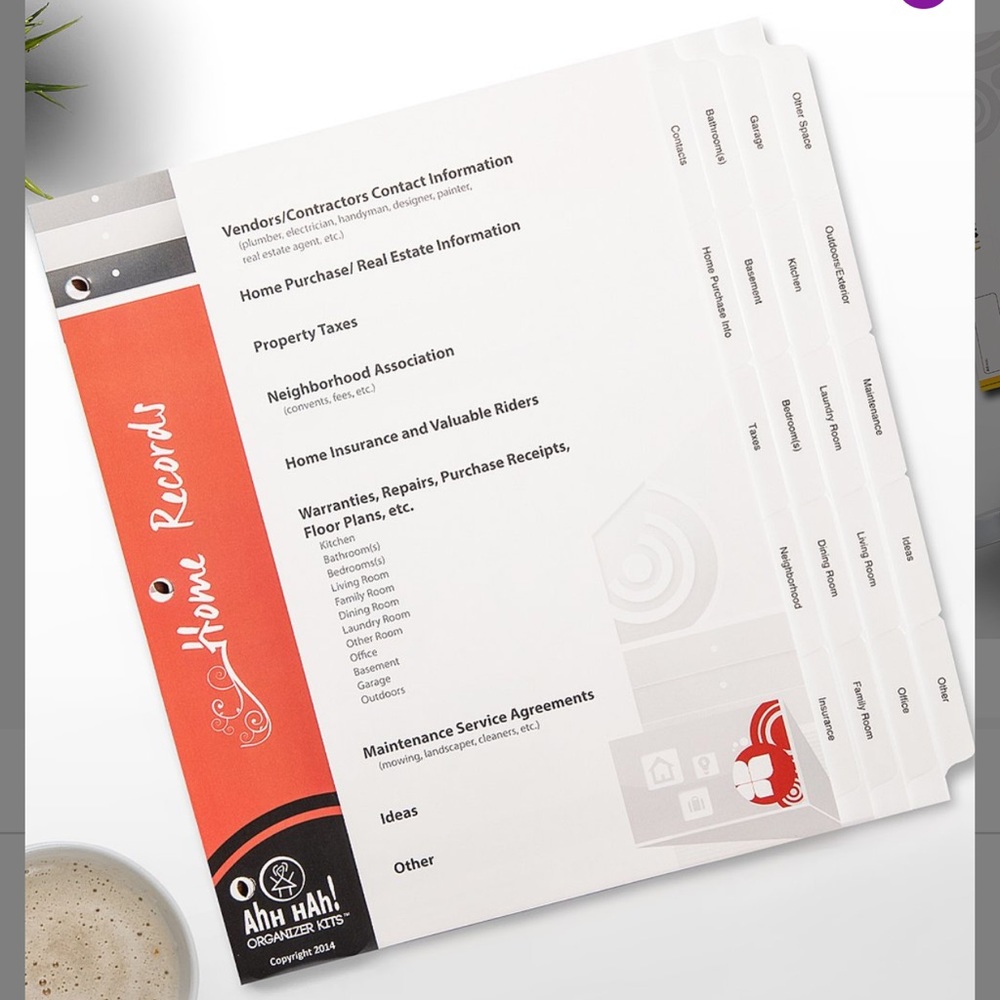 🆕 Home records organizer kit